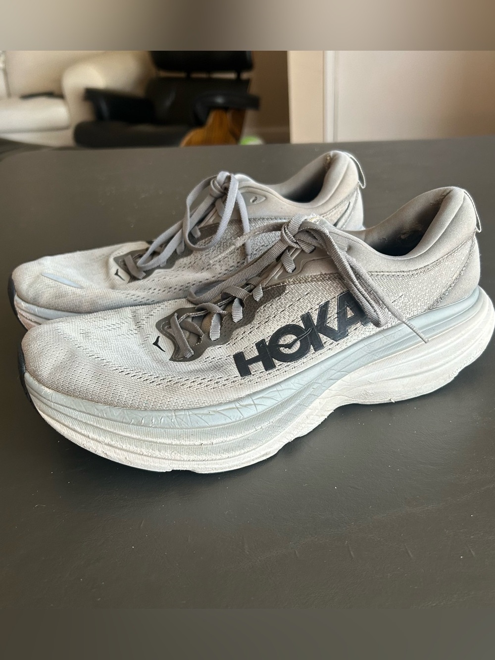 HOKA One One Bondi Gray Size 10 Men’s WIDE Shoes